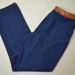 VTG 1990's FORENZA Size 12 T TALL Womens TAPERED Leg HIGH Rise MOM Blue Jeans